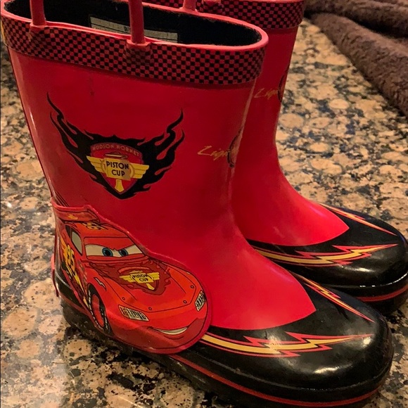lightning mcqueen rain boots